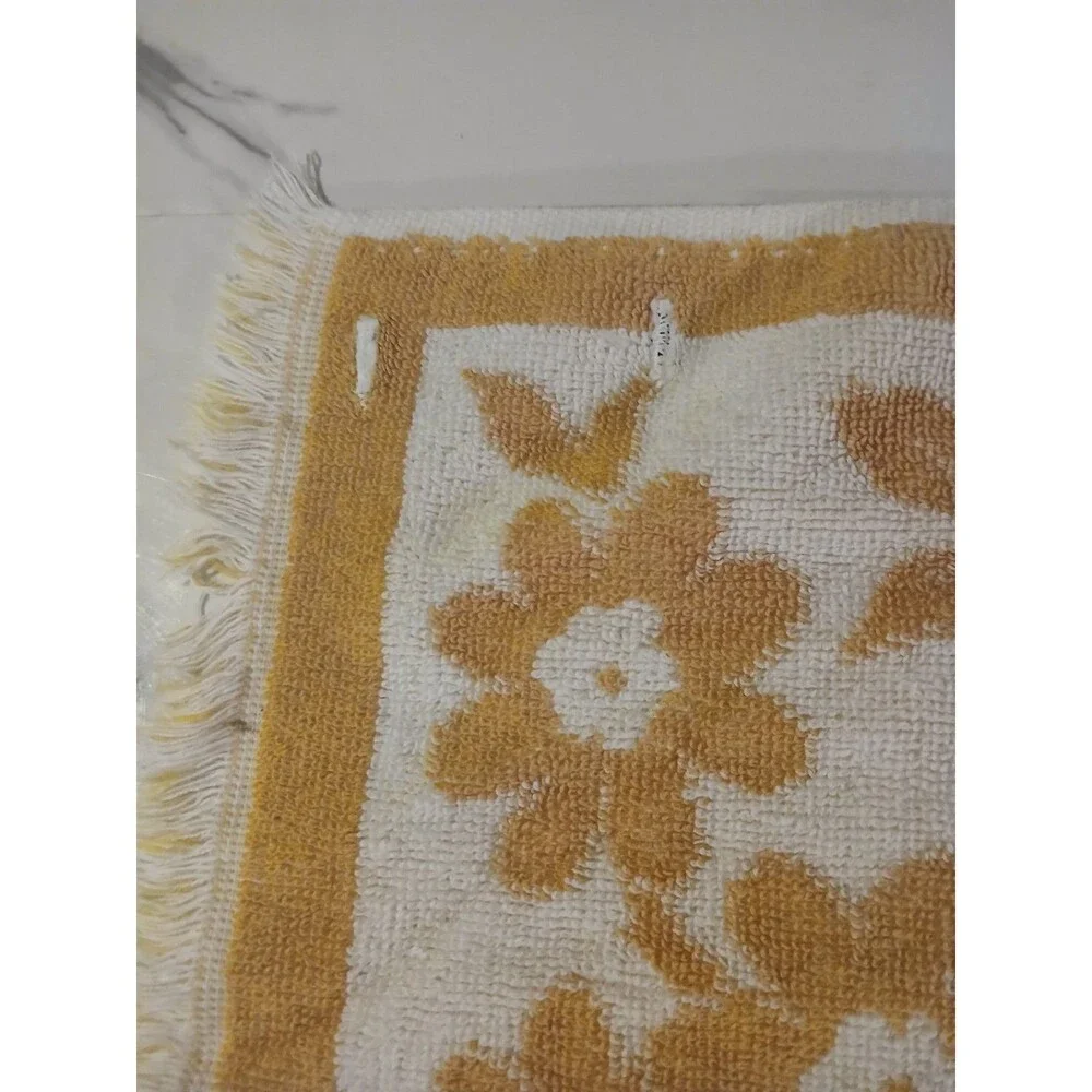 Vintage Fieldcrest Hand Towel Goldenrod Yellow